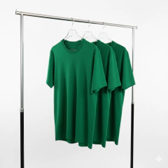 Kit 3 Camisetas Masculinas de Algodão Premium Branco - loja online