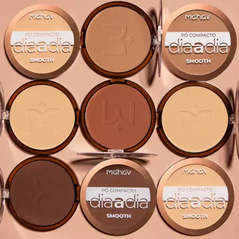 Pó compacto Smooth Dia a Dia - Mahav
