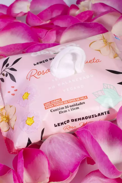 Lenço Demaquilantes Rosa Mosqueta- Dapop
