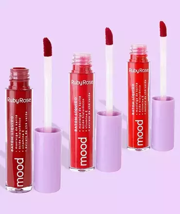 Batom Líquido Matte Mood - Ruby Rose - HB-566