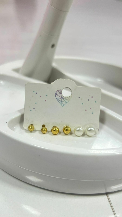 Brincos - folheados e aço inoxidável