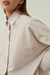 Camisa Crystal rayado blanco y beige