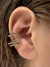 Piercing Fake Orbital Cravejado em Zircônias Banhado a Ouro 18k na internet