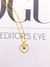 COLAR CORAÇÃO CRAVEJADO + MINI LISO AO MEIO DOURADO - Josi Moraes Acessórios