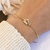 Pulseira delicada coroa cravejada