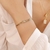 Pulseira corrente com zircônia