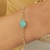 Pulseira pedra fusion turmalina