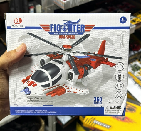 HELICOPTERO C/ LUZ E SOM ABRE E FECHA ASAS