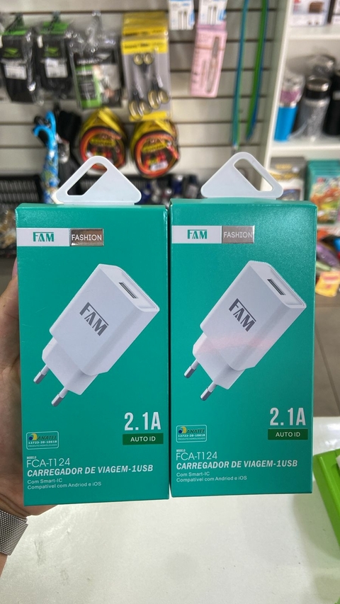 TOMADA FAM 1 USB 2.1A FCAT124