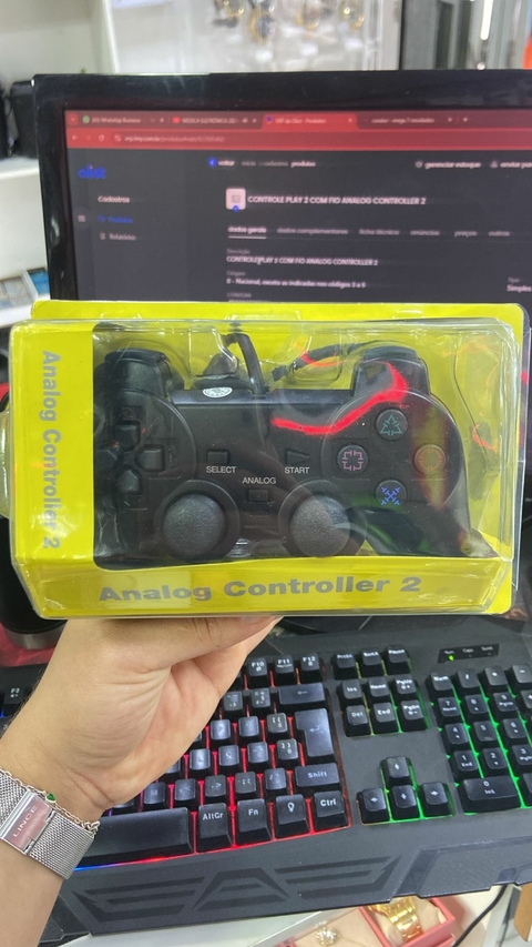 CONTROLE PLAY 2 COM FIO ANALOG CONTROLLER 2