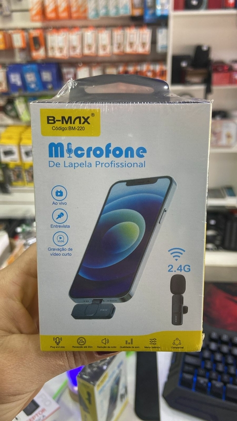 MICROFONE BMAX S/FIO TYPE-C BM-220TC
