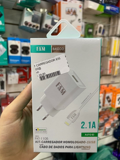 KIT CARREGADOR IOS 1105