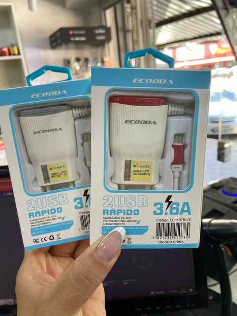 CARREGADOR ECOODA V8