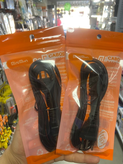 Cabo de Força para ligar o Desktop PC CPU - Tomada Tripolar com 1,50 M