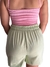 Short curto Ziper frontal na internet