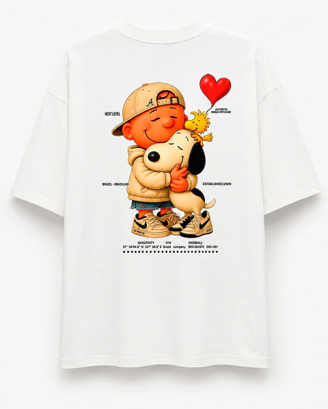 OVERSIZE - BRANCA SNOOPY