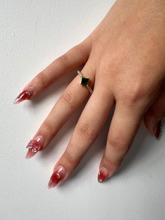 ANILLO PIEDRA VERDE