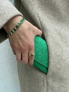 PULSERA CON PIEDRAS VERDES en internet