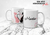 CANECA DIA DOS NAMORADOS CLEAN MINIMALISTA 001 - La Belle Arte e Personalizados