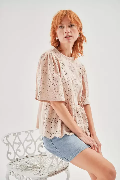 Camisa Broderie Campus