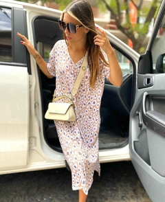 Maxi Dress Print Brown - comprar online