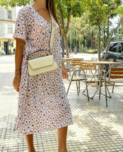 Maxi Dress Print Brown