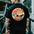 Camiseta estampada de anime Samurai Cat masculina, camiseta de manga curta, gola na internet