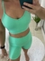 Conjunto Mescla Short Verde Menta - RB FITNESS