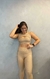 Conjunto Player Legging e Top Borboleta Capuccino - RB FITNESS