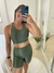 Conjunto Runner Short e Top com bolsos Verde Oliva - comprar online