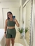 Conjunto Runner Short e Top com bolsos Verde Oliva - RB FITNESS