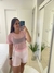 Blusa Tule Manga Rosa Claro - RB FITNESS