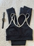 Conjunto Legging e Top Stripes Power Preto