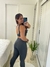 Conjunto Legging e Top Assimétrico Essence Chumbo - RB FITNESS