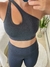 Conjunto Legging e Top Assimétrico Essence Chumbo - loja online