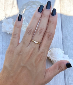 Anillo tipo cintillo