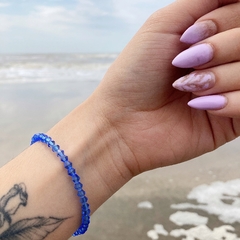 Pulsera cristal azul