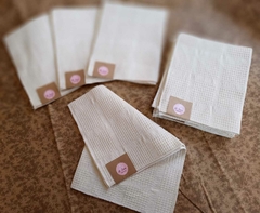 Repasadores - Pack de 3 unidades - Tela nido de abeja - 40 x 50 - 100% algodon