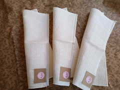 Repasadores - Pack de 3 unidades - Tela nido de abeja - 40 x 50 - 100% algodon - comprar online