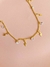 CHOKER COM PINGENTES DE ZIRCÔNIA E RAIO FOLHEADO A OURO 18K - comprar online