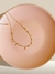 CHOKER COM PINGENTES DE ZIRCÔNIA E RAIO FOLHEADO A OURO 18K