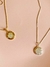 COLAR PINGENTE REDONDO TODO CRAVEJADO COM ZIRCÔNIA FOLHEADO A OURO 18K E PRATA 925 - comprar online