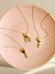 COLAR MENINA, MENINO OU CASAL COM ZIRCÔNIA FOLHEADO A OURO 18K