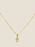 COLAR DE CORAÇÃO COM ZIRCÔNIA FOLHEADO A OURO 18K E PRATA 925