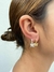 ARGOLINHA BORBOLETA CRAVEJADA COM ZIRCÔNIA FOLHEADO A OURO 18K E PRATA 925 - comprar online