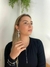 BRINCO GRANDE DE FOLHA CHIC IMPACTO FOLHEADO A OURO 18K E PRATA 925 - comprar online