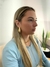 BRINCO GRANDE DE GOTA CHIC IMPACTO FOLHEADO A OURO 18K E PRATA 925