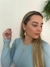 BRINCO GRANDE MODULADO COM GOTA FOLHEADO A OURO 18K E PRATA 925 - loja online
