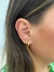 BRINCO TRIO DE ARGOLA LISA CLICK FOLHEADO A OURO 18K E PRATA 925 - comprar online