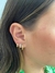 BRINCO TRIO DE ARGOLA LISA CLICK FOLHEADO A OURO 18K E PRATA 925 - loja online